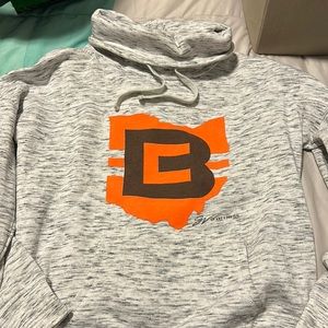 Cowl neck Cleveland Browns hoodie from GV Art